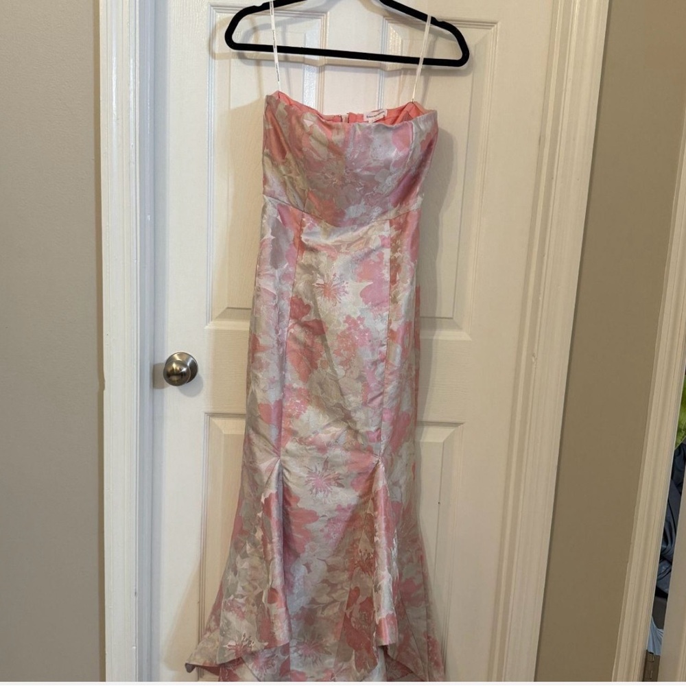 Lovers + Friends Pink and White Floral Maxi Dress